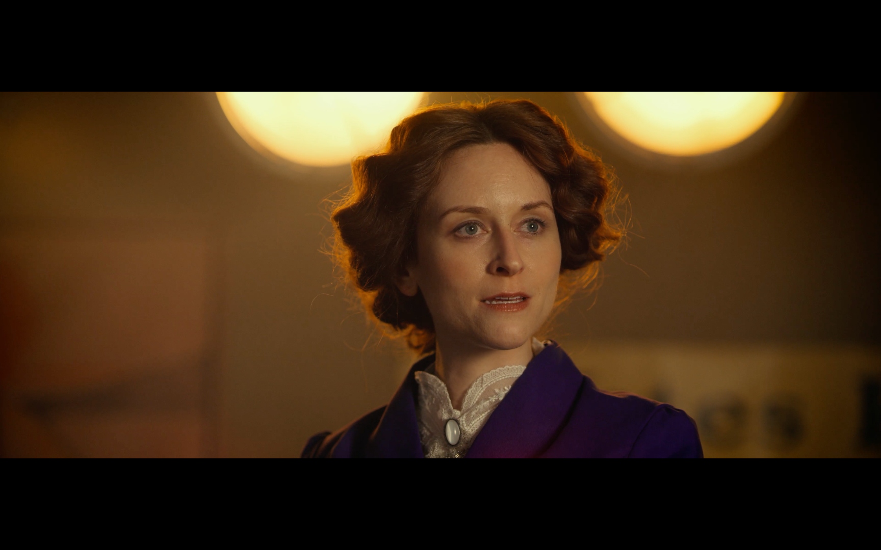 Inez Milholland — at the podium, Into Light