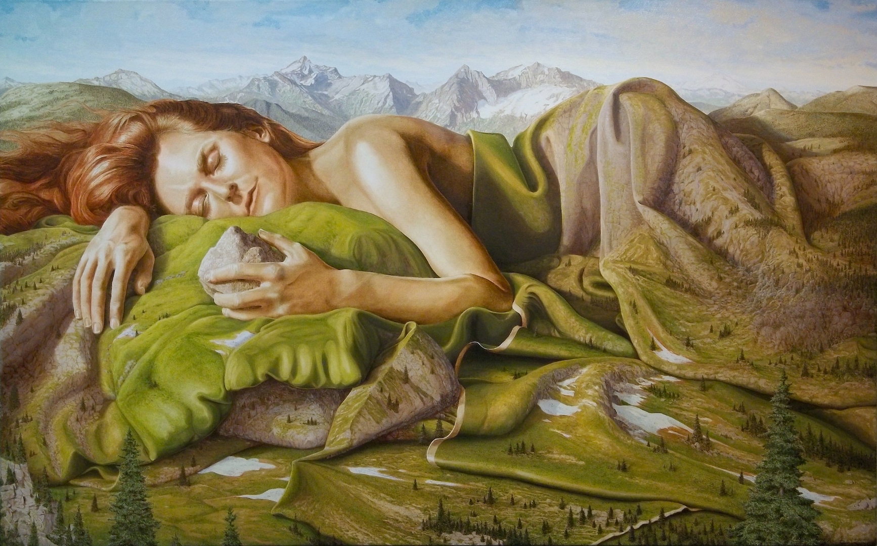 Earth — oil painting by Rob Schouten